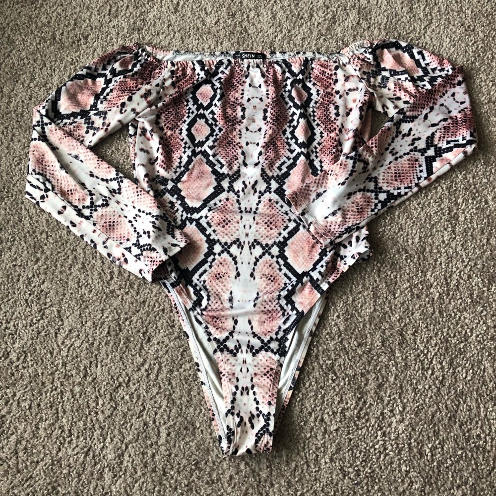 snakeskin bodysuit